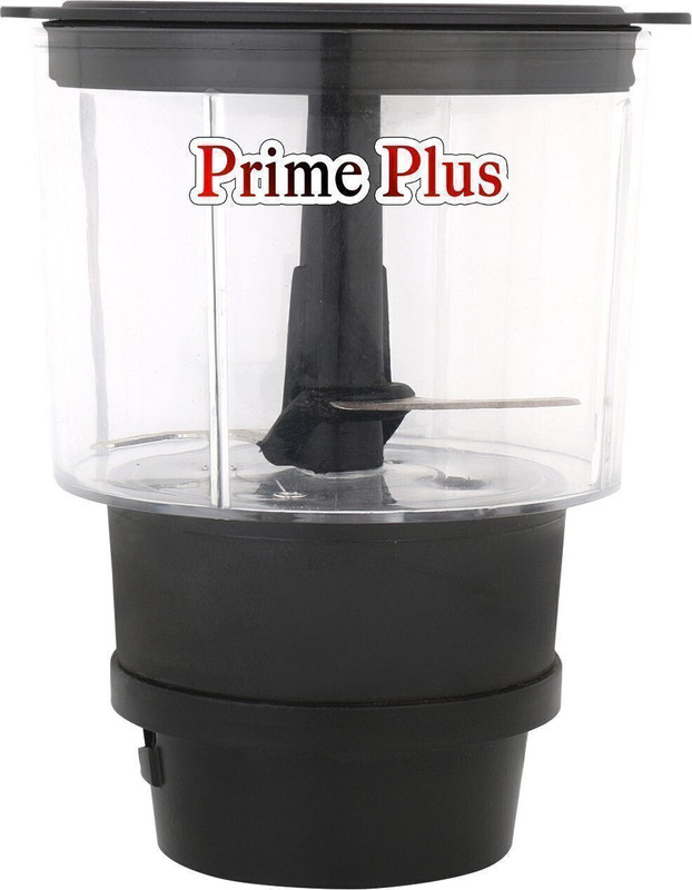 PRIME PLUS by Prime Plus Chopper Jar Attachment Jar for Mixer Grinder Vegetable & Fruit Chopper(1 Chopper Jar, 1 Blade, 1 Lid)