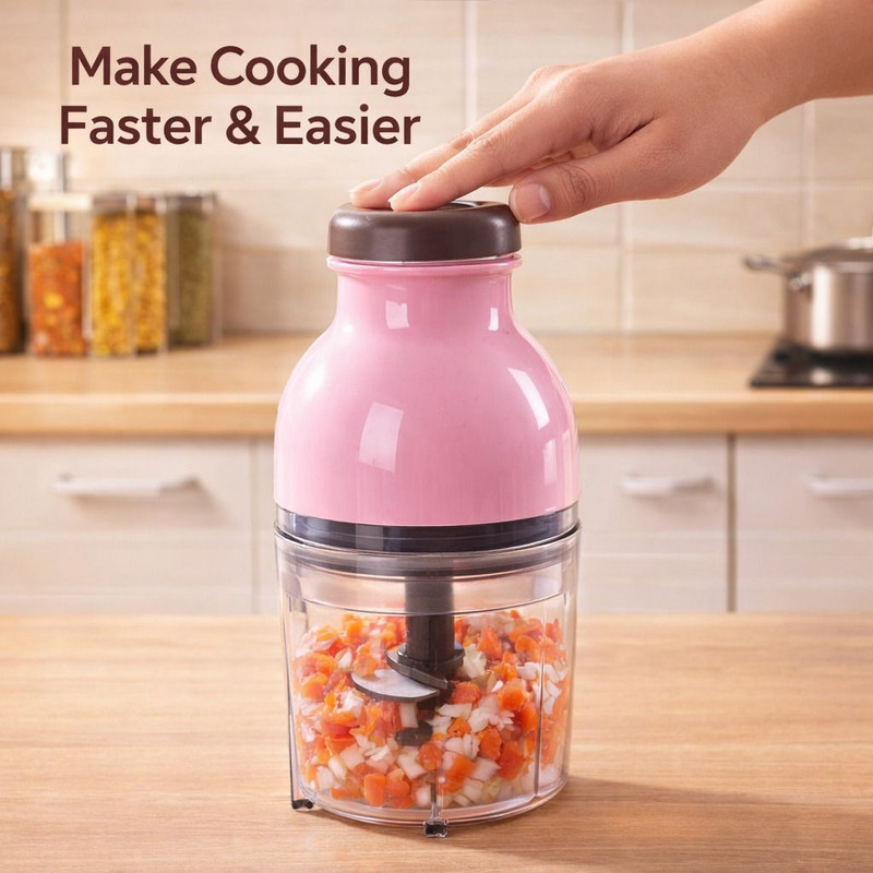 ShineTex Universal Electric Chopper, Mini Food Processor Electric Vegetable & Fruit Chopper(1 chopper)