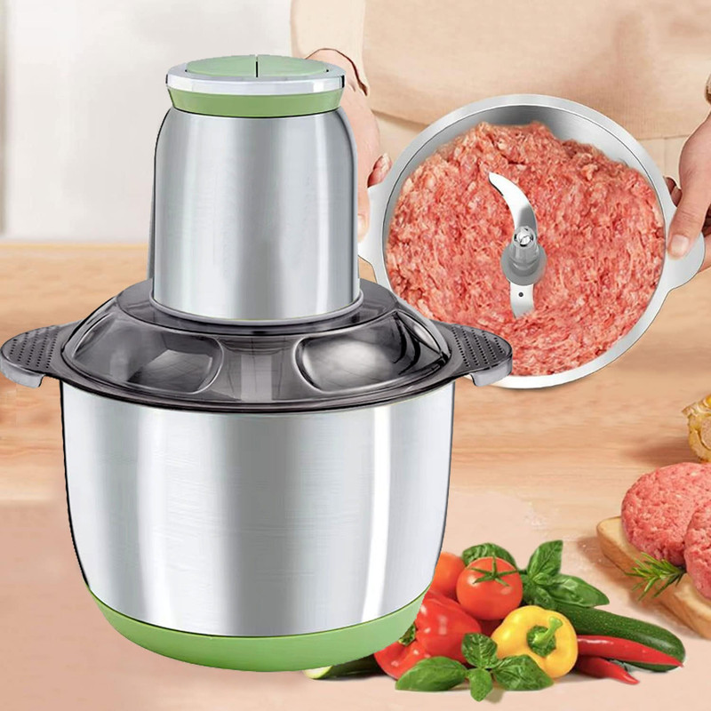 Chhogli Meat Grinders with Bowl Kitchen Food Chopper, Vegetables, Onion, Garlic,Fruit Electric Vegetable & Fruit Chopper(1 x Electric Mini Food Processor)