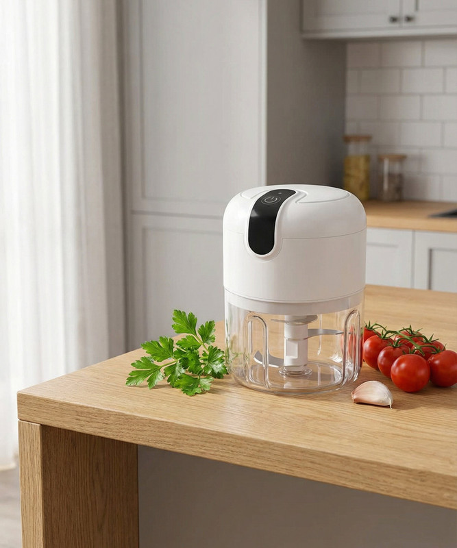 COSKIRA Electric Mini Food Chopper Wireless Garlic Ginger Onion Vegetable Meat Nut Electric Grater & Slicer(1 x Electric Mini Food Chopper)