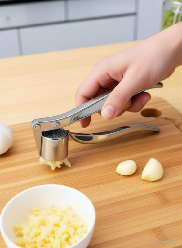 Agatsya Enterprise Stainless Steel Garlic Press Vegetable Chopper(1)