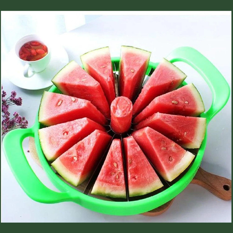 Tadatmay Stainless Steel Blade - Large Fruit Cutter with Comfort Grip Handle for Kitchen Kitchen Tool Set(Silver, Cutter)