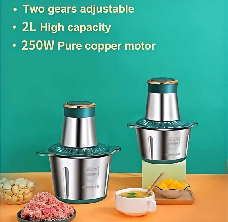 AAIK CHOPPER GRINDER 250WT 2 LIT Electric Fruit Chopper(1 chopper)
