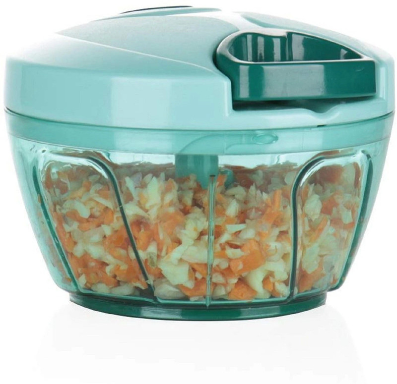 LooMantha Handy & Compact Vegetable & Fruit Chopper(1 Chopper with Whisker Blade, 450 ml Capacity)