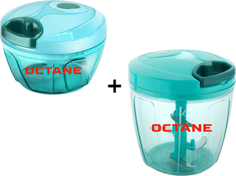 octane 1000 ML With 5 Stainles Steel Powerful Blade , New Handy Quick XL Chopper(GREY) Vegetable & Fruit Chopper(1 chopper)