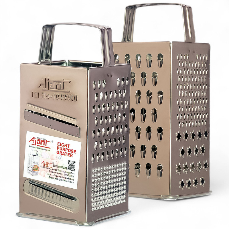 Q C Ajantaa 8 in 1 Vegetable Grater & Slicer(1 Grater)