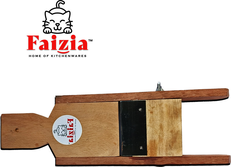 faizia Wooden Doubble Side Vegetable Slicer/Banana,Potto Slicer/Baji, Chips Cutter Electric Banana Chopper(1 Chopper)