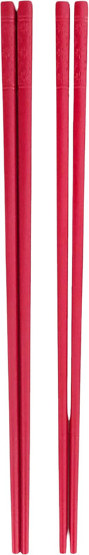 JAY International Eating Steel Japanese Chopstick(Red Pack of 4)