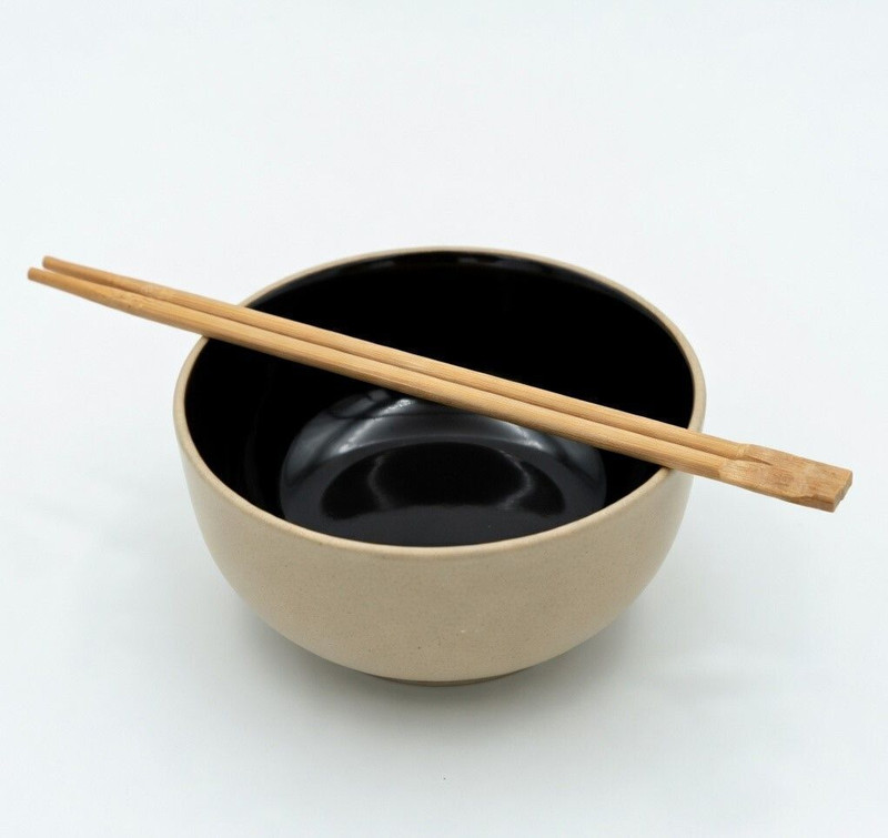 MICASHU Eating Wooden Chinese Chopstick(Brown Pack of 4)