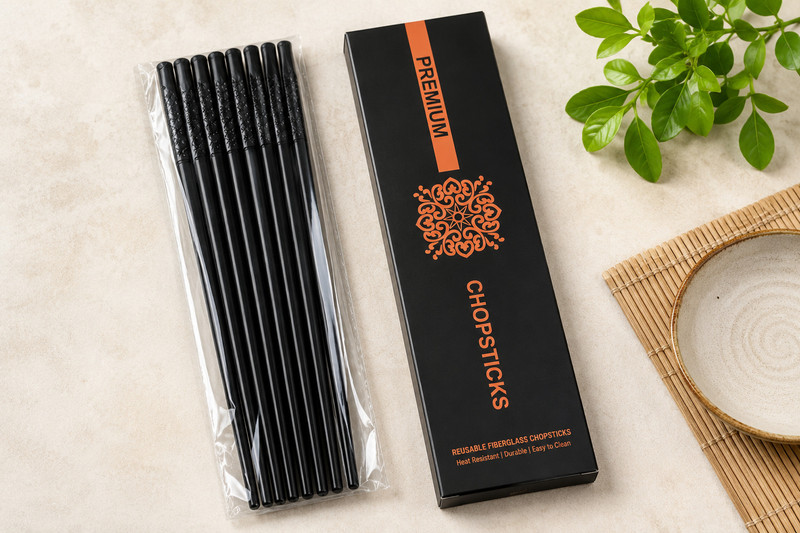 HASTHIP Eating Plastic Chinese, Japanese, Korean Chopstick(Blue Pack of 1)