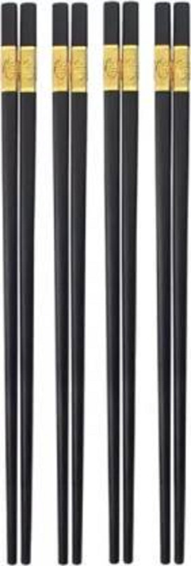 Breyers Eating Steel Japanese Chopstick(Black Pack of 10)