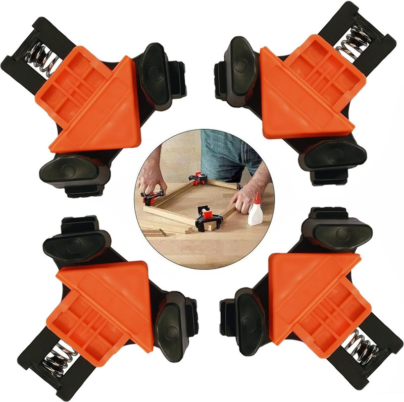NIKTION Corner Clamp(90 Degree Angle Clamps, Woodworking Corner Clip, Right Angle Clip Fixer cm)
