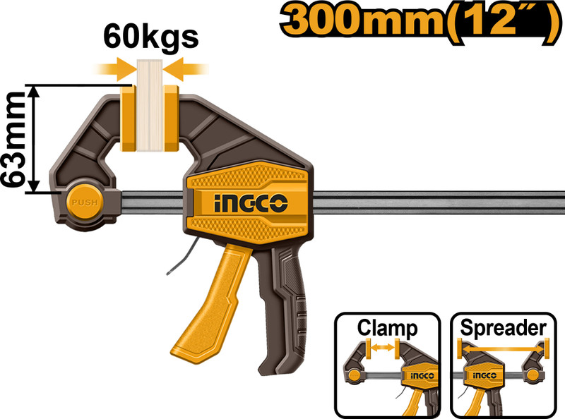 INGCO Bar Clamp(30 cm)