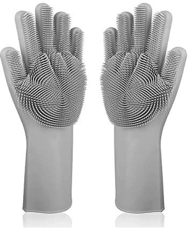 Bhojal enterprise Grooming Gloves for Dog(Multicolor, Large)