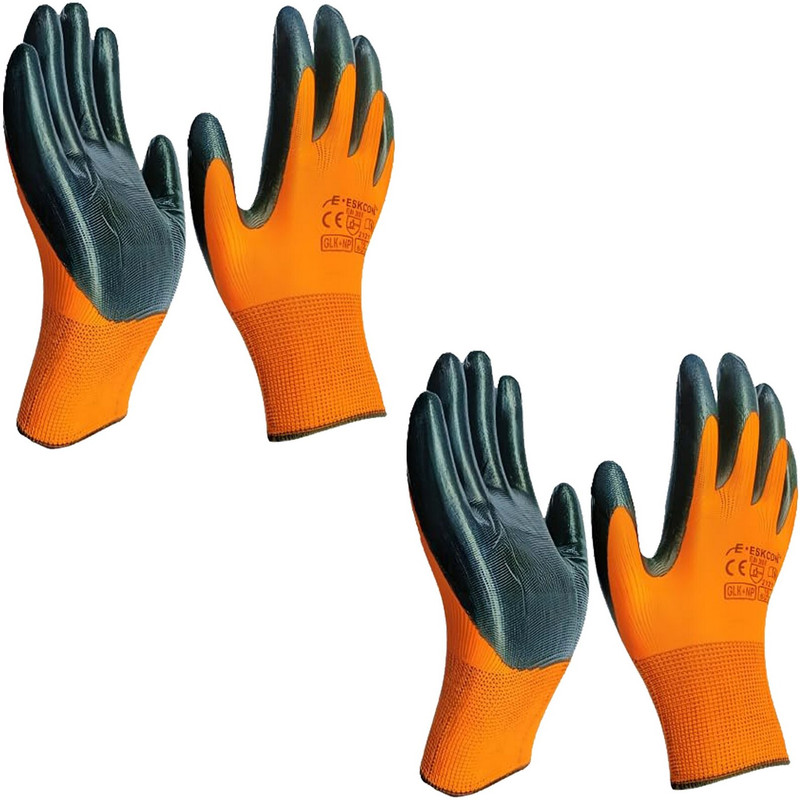HM EVOTEK Cut Resistant Hand Gloves Industrial Domestic General Duty Work Hand Gloves K3 Boxing Gloves(Orange)