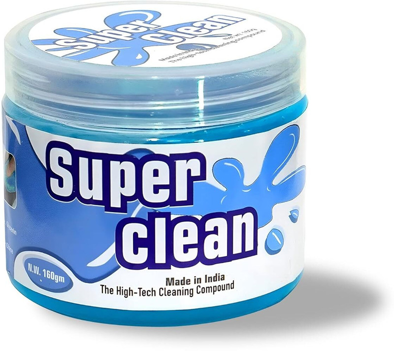 SIAGO 160gm Super Clean Cleaning Gel for Keyboards, Car AC Vents. Dust Remover Gel for Computers, Laptops, Mobiles(1Pc Super Clean Box)