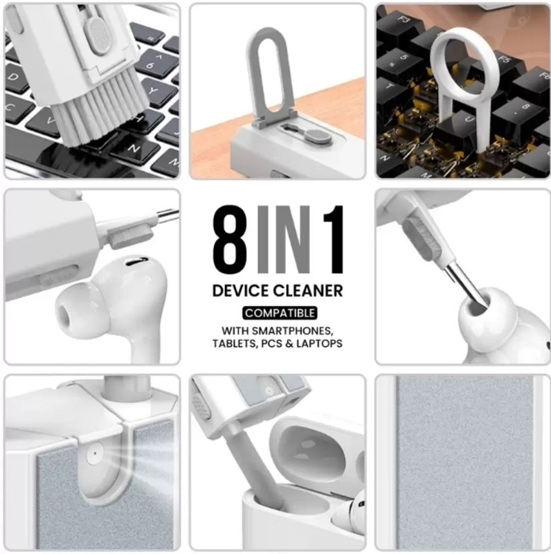 Vairavel Enterprises Multifunctional 8-in-1 Gadget Cleaning Kit for Computers, Laptops, Mobiles(Multifunctional 8-in-1 Gadget Cleaning Kit)