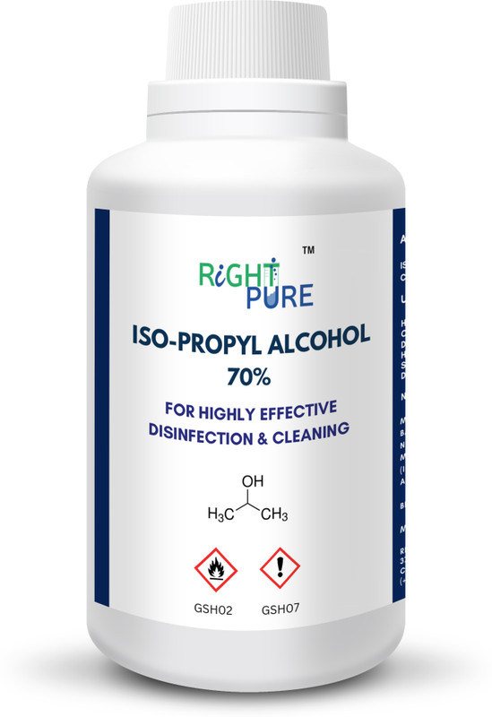 RIGHTPURE Iso-Propyl Alcohol 70% 1000 ml Multi-Purpose Disinfectant for Laptops, Computers, Mobiles(IPA70PC_1000ML)