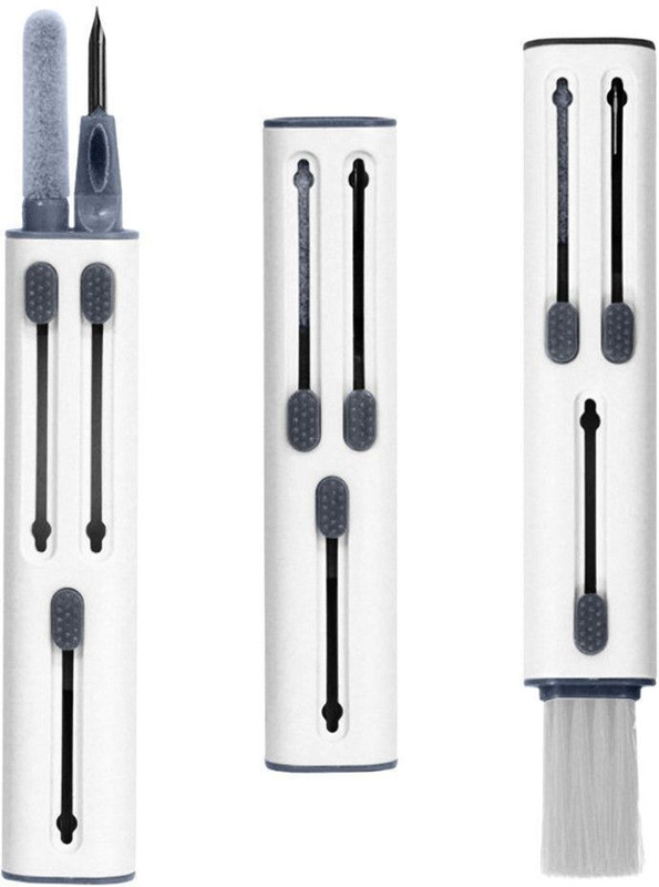 Gizga Essentials Earphone Cleaning Pen for Earbuds, Wireless Earphones, Bluetooth Headphones for Mobiles, Laptops, Computers(3-in-1 Multifunctional Cleaning Kit (Metal Pen + Sponge+ Brush), with Warranty)