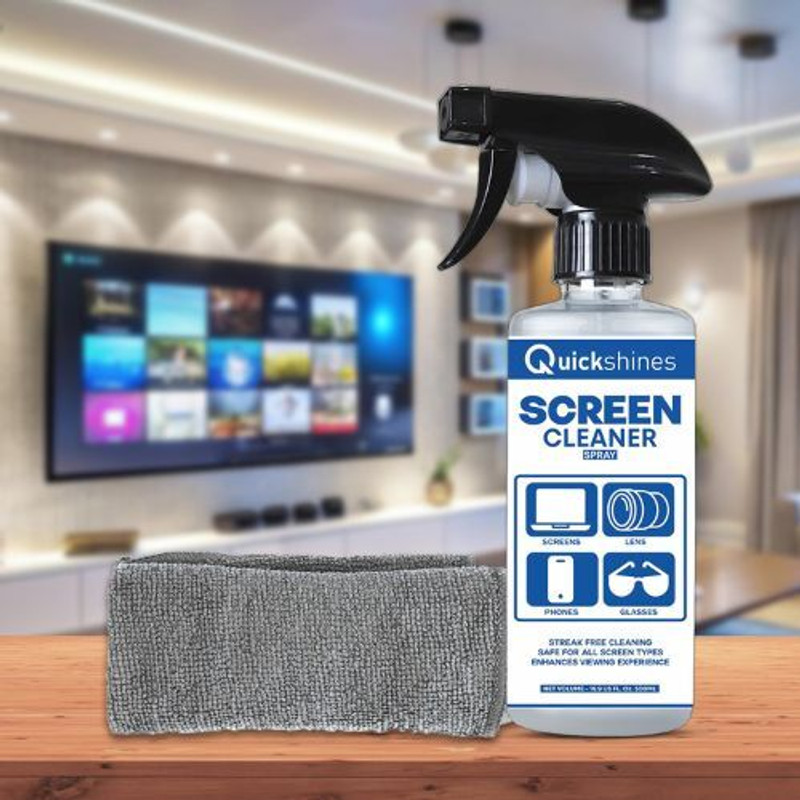 Quickshines Mobile, Laptop & Eyeglass Cleaner Spray – Safe & Effective for Gaming, Laptops, Mobiles, Computers(500ml)