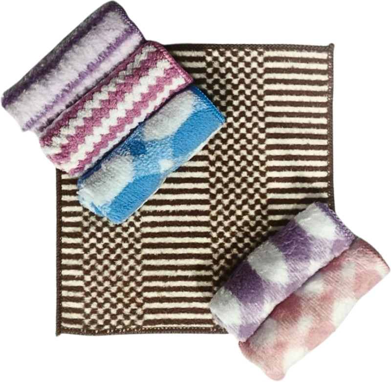 KleanShine Cleaning Cloth for Computer Screens for Washing Towel for Computers, Gaming, Laptops, Mobiles((Random Designs & Color) (25 x 25 CM) Pack of 6)