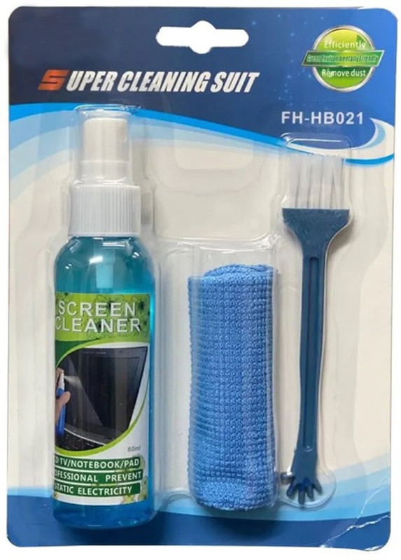 NIGSUR 3 in 1 Screen Cleaning Kit (100ml) with Brush and Micro Fiber Cloth for Mobiles, Laptops, Computers(Cleaning Kit)