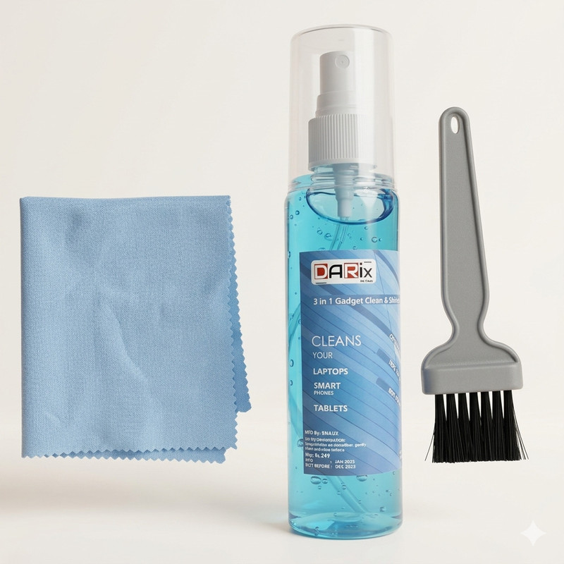 DARix KIT for Computers, Laptops, Mobiles(3 in 1 Cleaning Set for Screen PC, Laptops,)