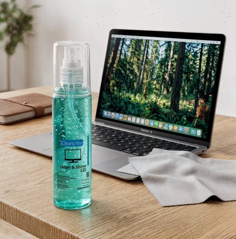 WipeRight Electronic Screen Cleaner Liquid with Microfiber Cloth – Streak Free. for Computers, Mobiles, Laptops(122)