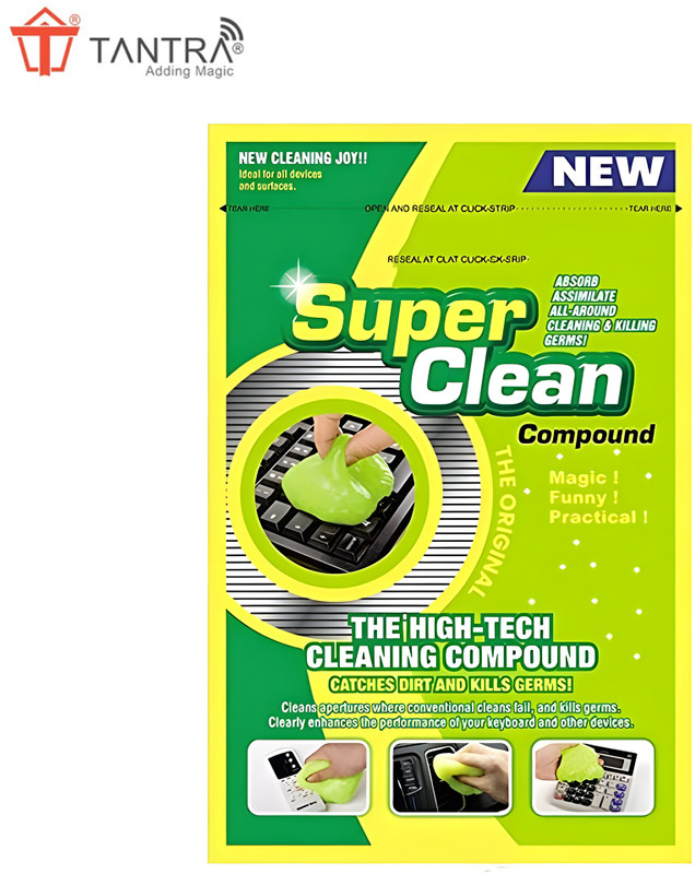 TANTRA Multipurpose Car AC Vent Interior Dust Cleaning Gel Jelly for Computers, Laptops, Mobiles(Universal Car Interior, Keyboard, PC, Laptop,Cleaning Kit)