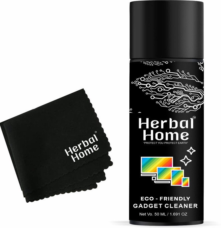 Herbal Home Gadget Cleaner 300 Ml And 1 Microfiber Cloth And 1 Advance Cleaning Brush for Computers, Gaming, Laptops, Mobiles(ULTRA ADVANCE KIT 300)
