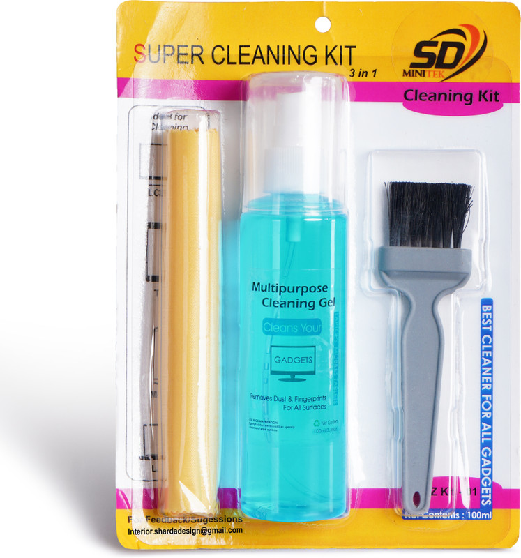 CORSOR Screen Cleaning Kit with Microfiber Cloth and Brush for Computers, Gaming, Laptops, Mobiles(4-in-1 Cleaning Kit)