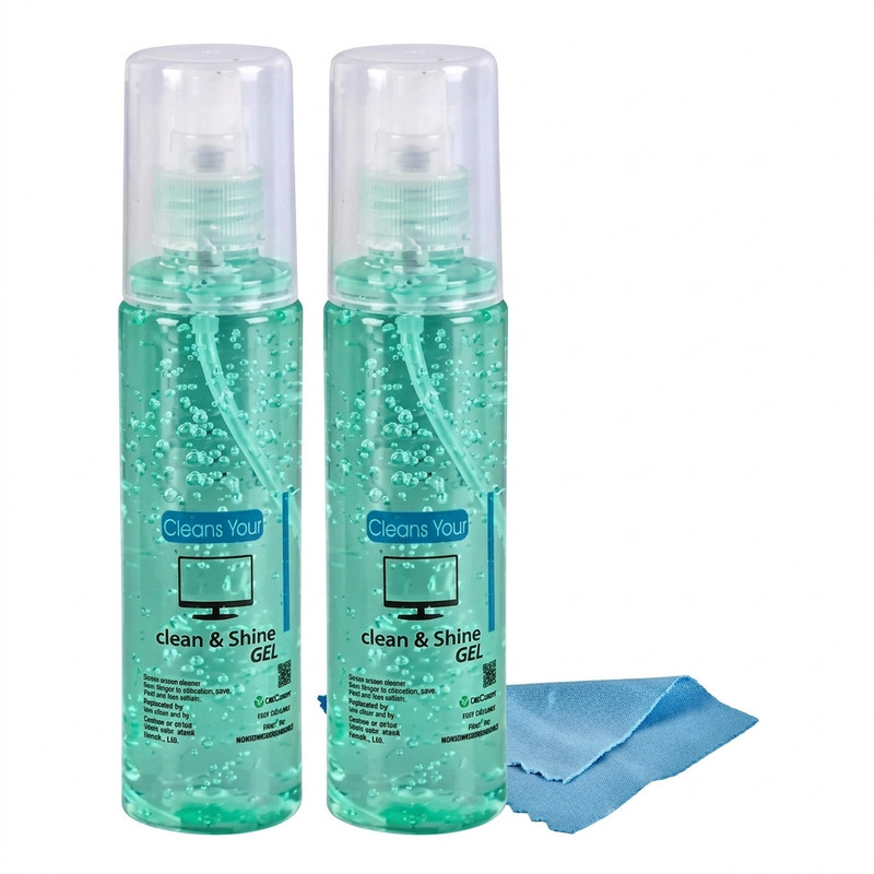 Nilesh Gel LCD Cleaning Kit, Liquid Solution with Cloth for Computers, Laptops(PACK OF 2)