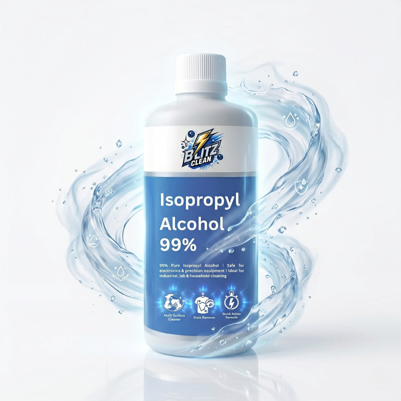 BLITZ CLEAN Isopropyl Alcohol 99% Pure Industrial Grade Cleaning & Disinfection Liquid for Computers, Laptops, Mobiles(99% Isopropyl Alcohol)