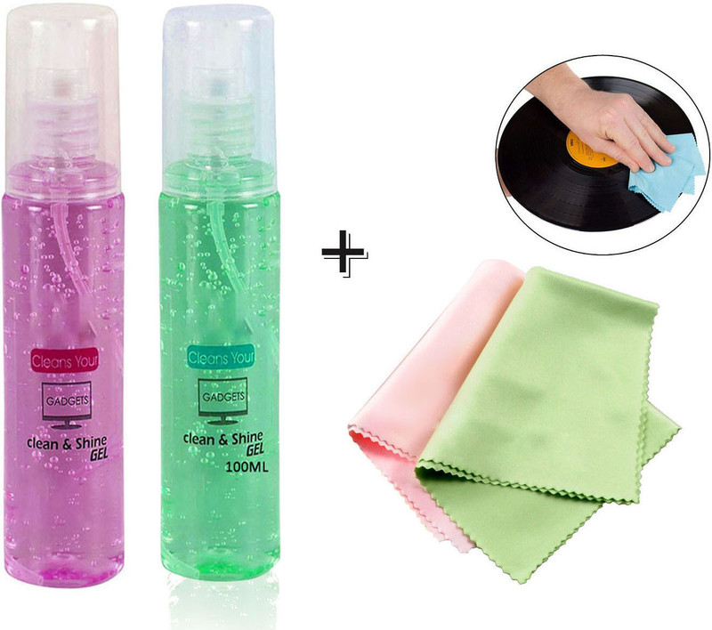 Depket Clean & Shine Gel + 2 Microfiber Cloth for Multi-Purpose use for Computers, for Computers, Gaming, Laptops, Mobiles(Premium Quality Gadget Gel with microfiber cloth)