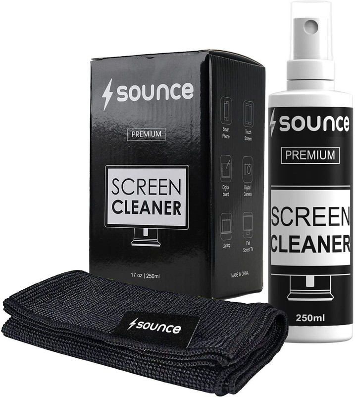 sounce 2-in-1 Professional Screen Cleaning Kit Non-Toxic, Anti-Static for Computers, Laptops, Mobiles(2IN1SC250)