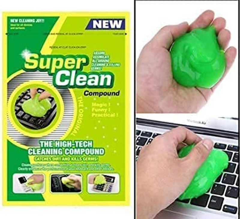 D-mark Computer Laptop Home & Office Window Grill Electronics Cleaning Gel in Pouch for Computers, Laptops, Mobiles(Super Clean Magic Gel Cleaner for Car Interior Dust Cleaner for Keyboard)
