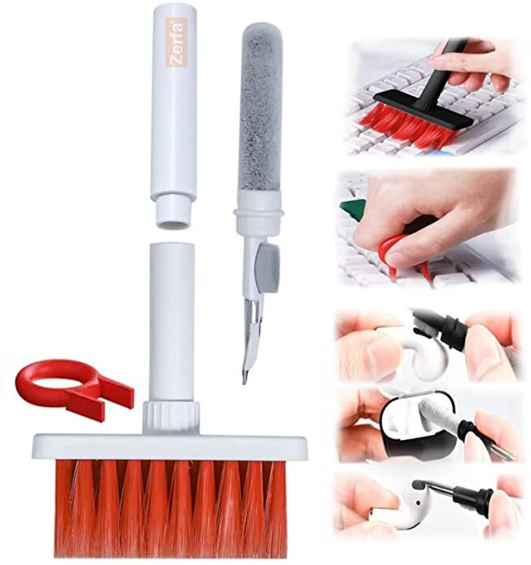 ELOUGH 5 in 1 Soft Brush Multi-Function Cleaning Tools Kit for Computers, earphones for Computers, Laptops, Mobiles(5 in 1)