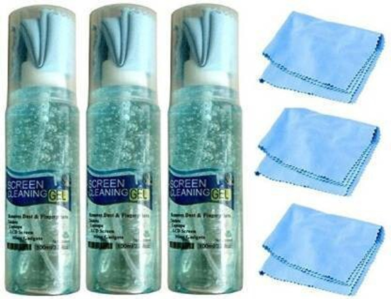 VYAR Clean & Shine Gel Multi-Purpose LCD Screen Cleaning Kit for Computers, Gaming, Laptops, Mobiles(LCD & LED Screen Cleaner Liquid with Soft Cleaning Cloth – Pack of 2)