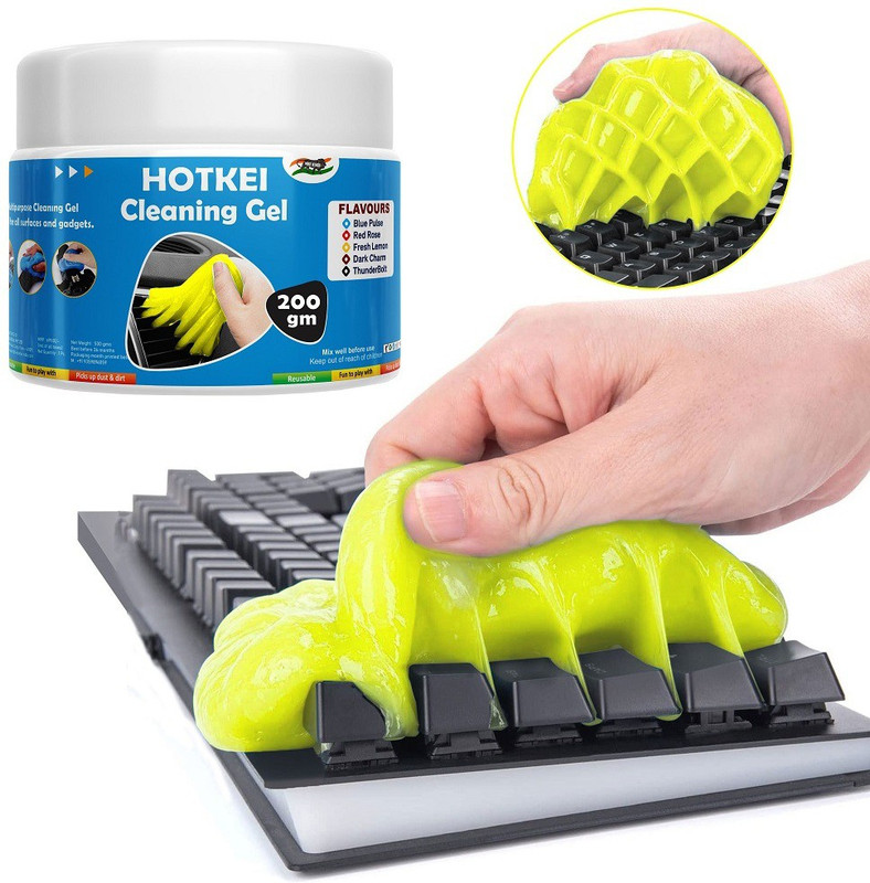 HOTKEI (200 gm)Multipurpose Laptop Pc Computer Keyboard Dust Cleaner Cleaning Slime Gel for Computers, Gaming, Laptops, Mobiles(Pack Of 2)
