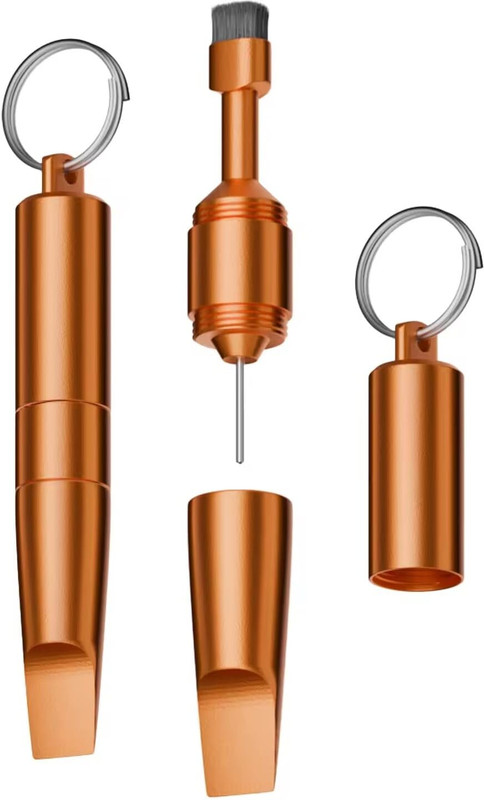 Tobo 3 in 1 Multi-Functional Key Chain Package Opener Cleaning Brush SIM Card Removal for Computers, Gaming, Laptops, Mobiles(for Package Opening Device Cleaning and Phone Card Removal TD-1582T)