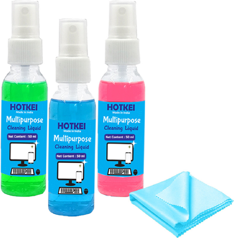 HOTKEI Scented Laptop TV PC Monitor Computer Smart Phone Screen Cleaner for Laptops, Computers, Mobiles, Gaming(LED LCD Electronic Screen Cleaner Cleaning Liquid Spray Kit)