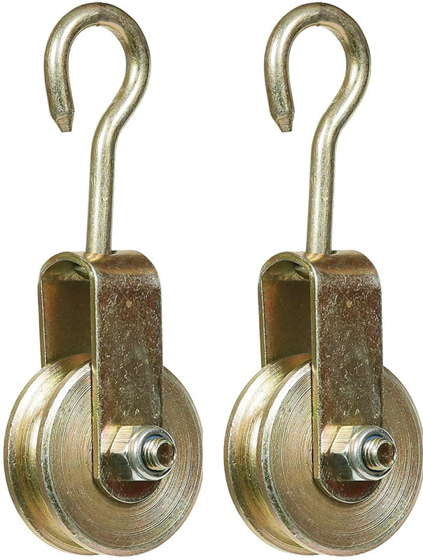 Toolsroom Solid Metal Pulley (Pack of 2Pcs) Climbing Pulley(Gold)