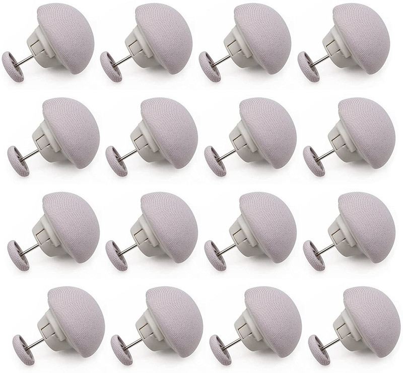 Urbanware Quilt Fixing Clips 4Pc Duvet Cover Clips,Mushroom Round Fixing Clips with Button Cotton Cloth Clips(Multicolor Pack of 4)