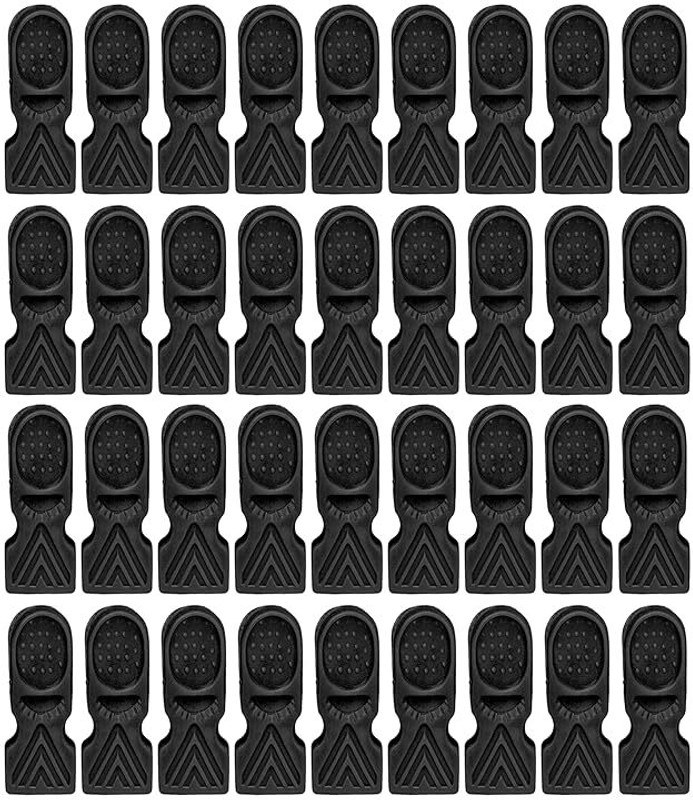HOME'S NEED Plastic Clothes Hanging Clips,Laundry Clips for Drying Plastic Cloth Clips(Black Pack of 36)