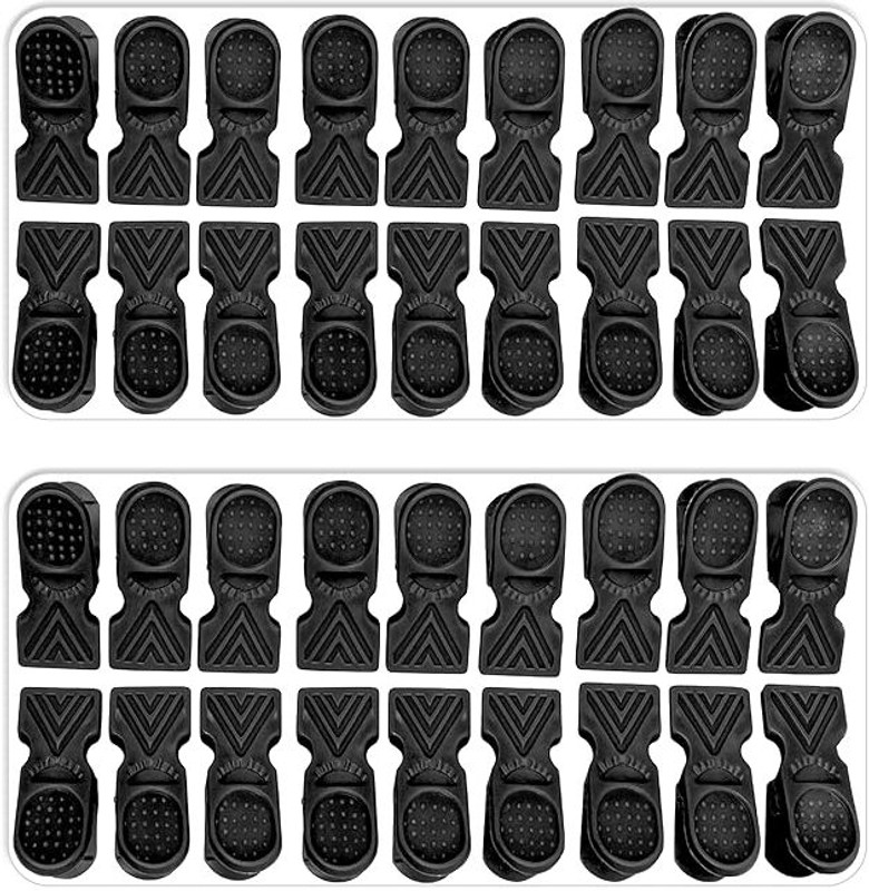 HOME'S NEED Cloth Clips, pegs Plastic Material Clips Black Colour Clips Plastic Cloth Clips(Black Pack of 36)