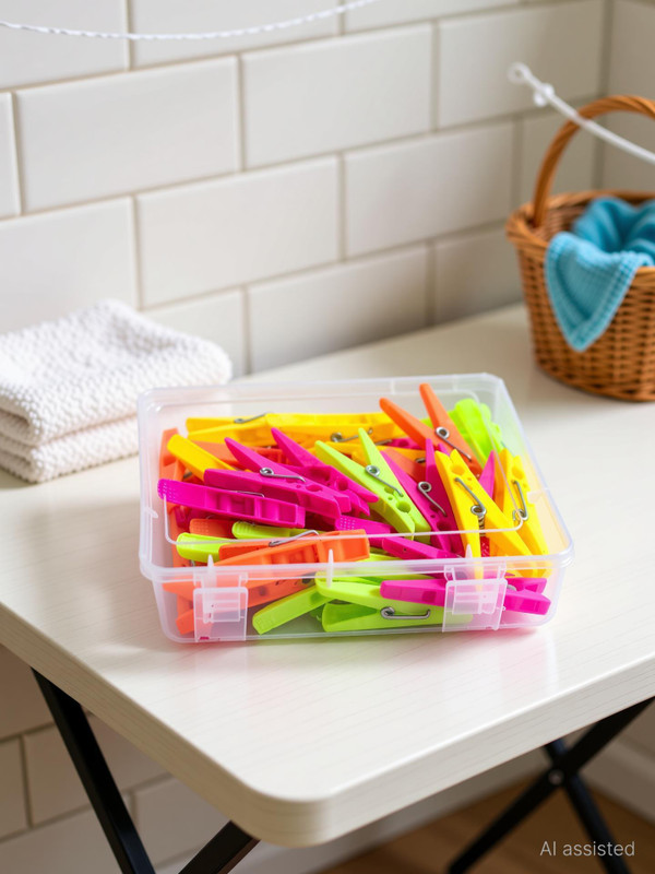SHENKY Plastic Cloth Hanging Clips Plastic Cloth Clips(Multicolor Pack of 48)