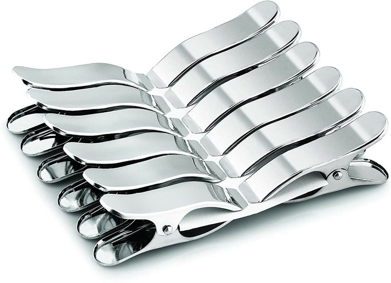 Urbanware 12PCs Steel Cloth Pegs Clothes Clip Hanging Cloths Dryer Hanger Clips Laundry Clip Stainless Steel Cloth Clips (Steel Pack of 12) Stainless Steel Cloth Clips(Steel Pack of 12)