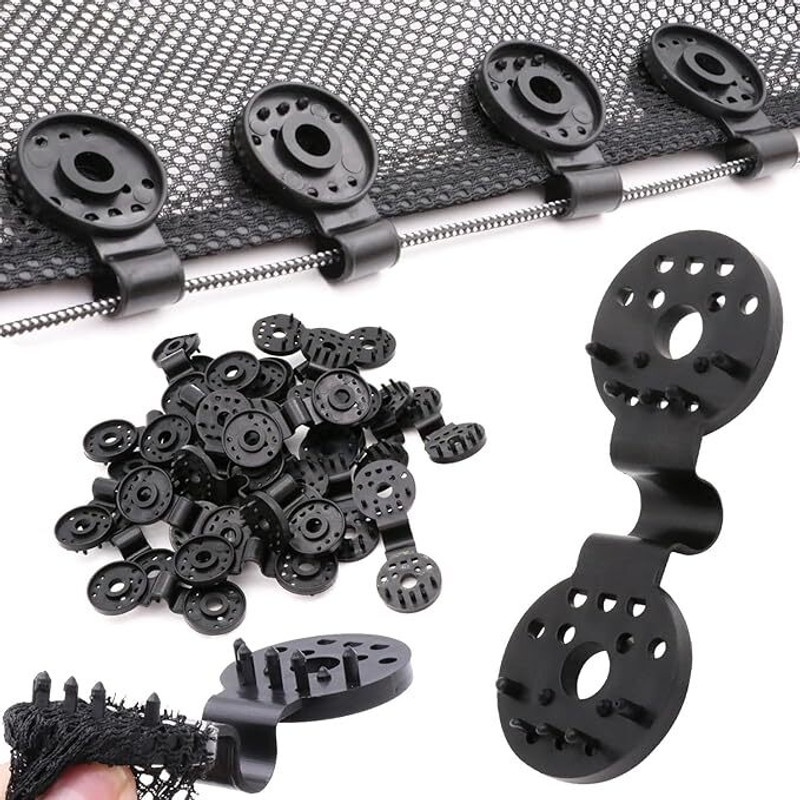 Aurum Aura Shade Cloth Clips Heavy Duty Lock Grip Clip - Anti Bird Netting Shade Cloth Clip Plastic Cloth Clips(Black Pack of 30)