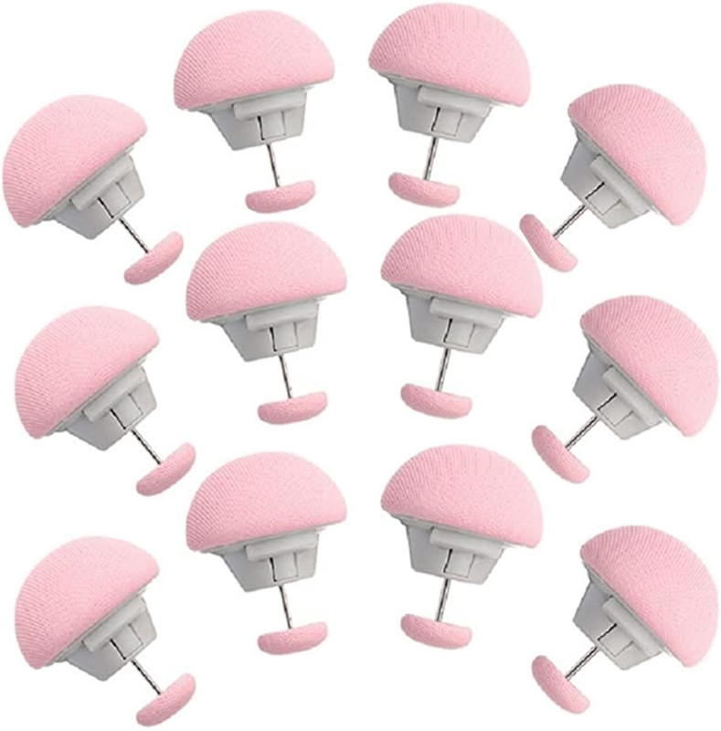 YANCI Blanket, Duvet Quilt Cover Holding Clip Fasteners, Non-Slip Comforter Clips Cotton, Plastic Cloth Clips(Pink Pack of 12)