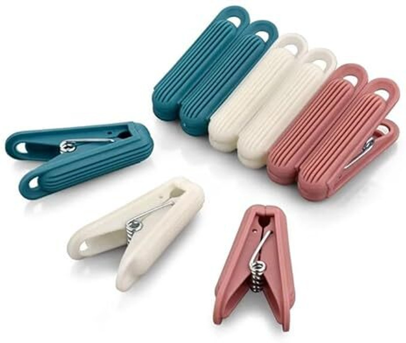 HARSHVANI Strong and Durable Clips for Clothes Drying, Hanging (24 Pcs) Plastic Cloth Clips(Multicolor Pack of 24)